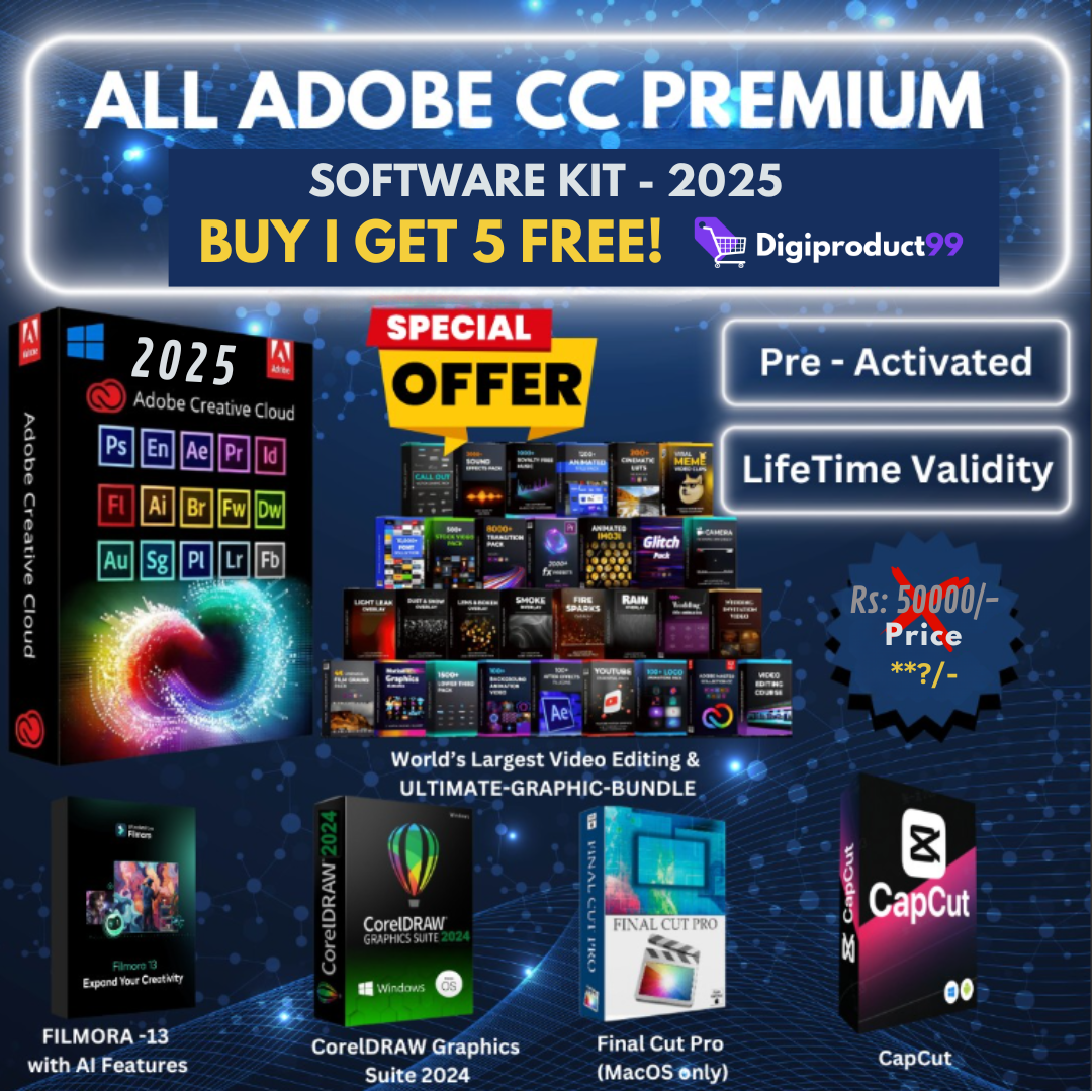 Adobe All Premium Software Pack - Full Digital Suite (Instant Access)