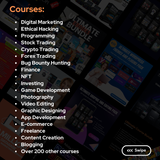 600+ Premium Courses Mega Pack – Digital Marketing, AI, Coding & More